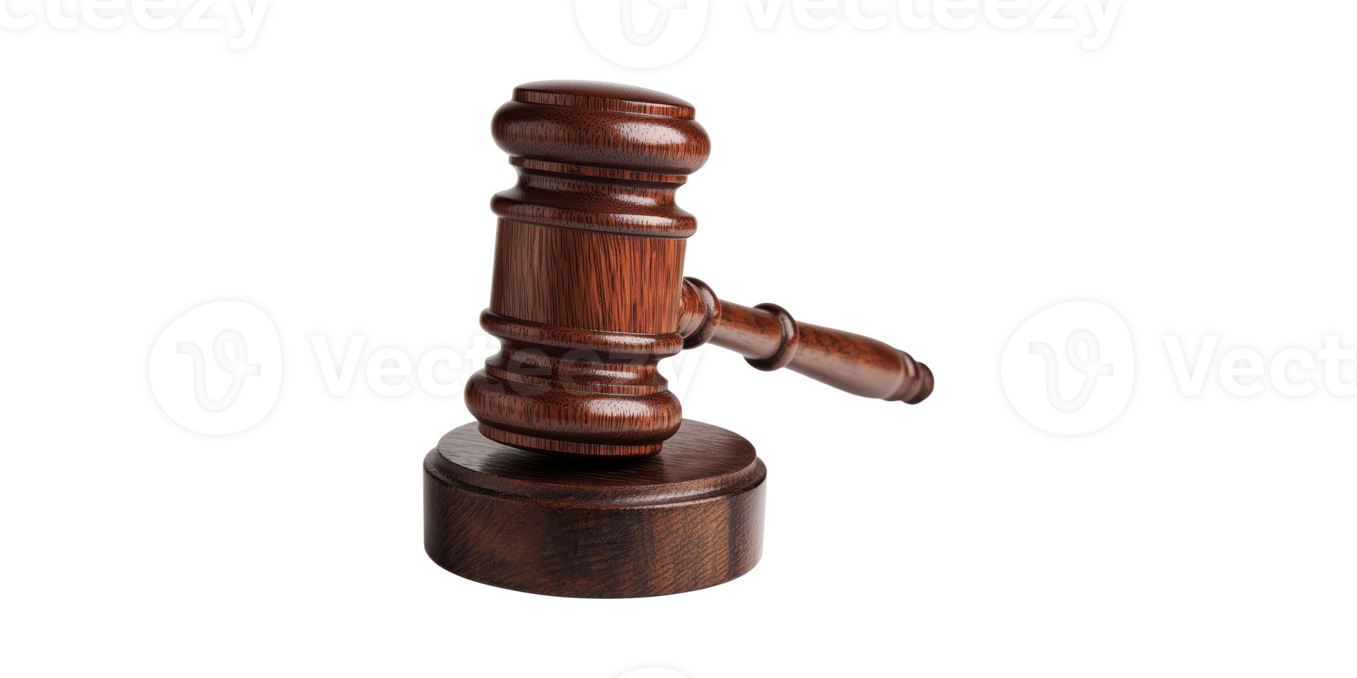 Wooden Judge'S Gavel. Symbol Of Justice And Legal Authority Isolated On Transparent Background png