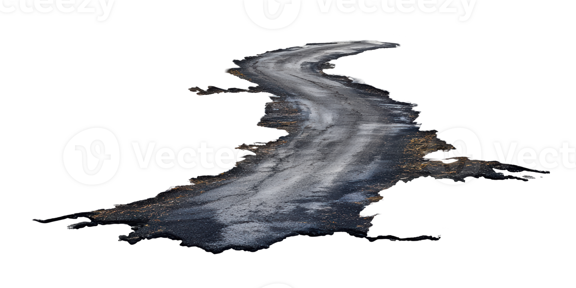 Asphalt Road Fragment. Symbolizes Infrastructure, Construction, And Urban Development Isolated On Transparent Background png