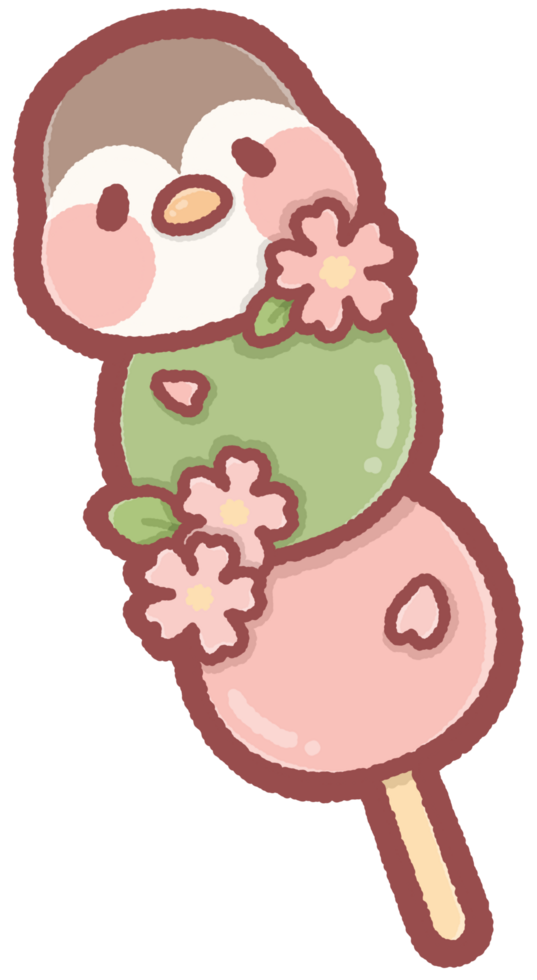 Dango in penguin shape png
