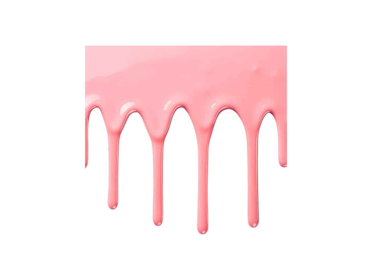 Pink Fluid Drips Against Background, Demonstrating Viscosity and Material Texture png