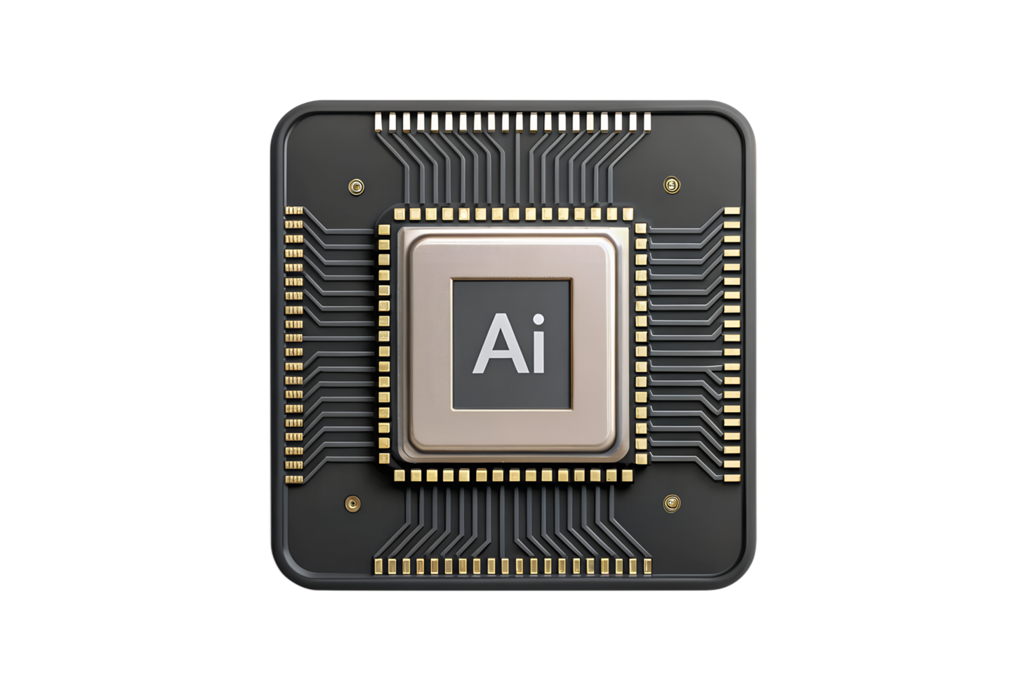 Avanzate artificiale intelligenza microchip tecnologia integrato circuito computer processore png