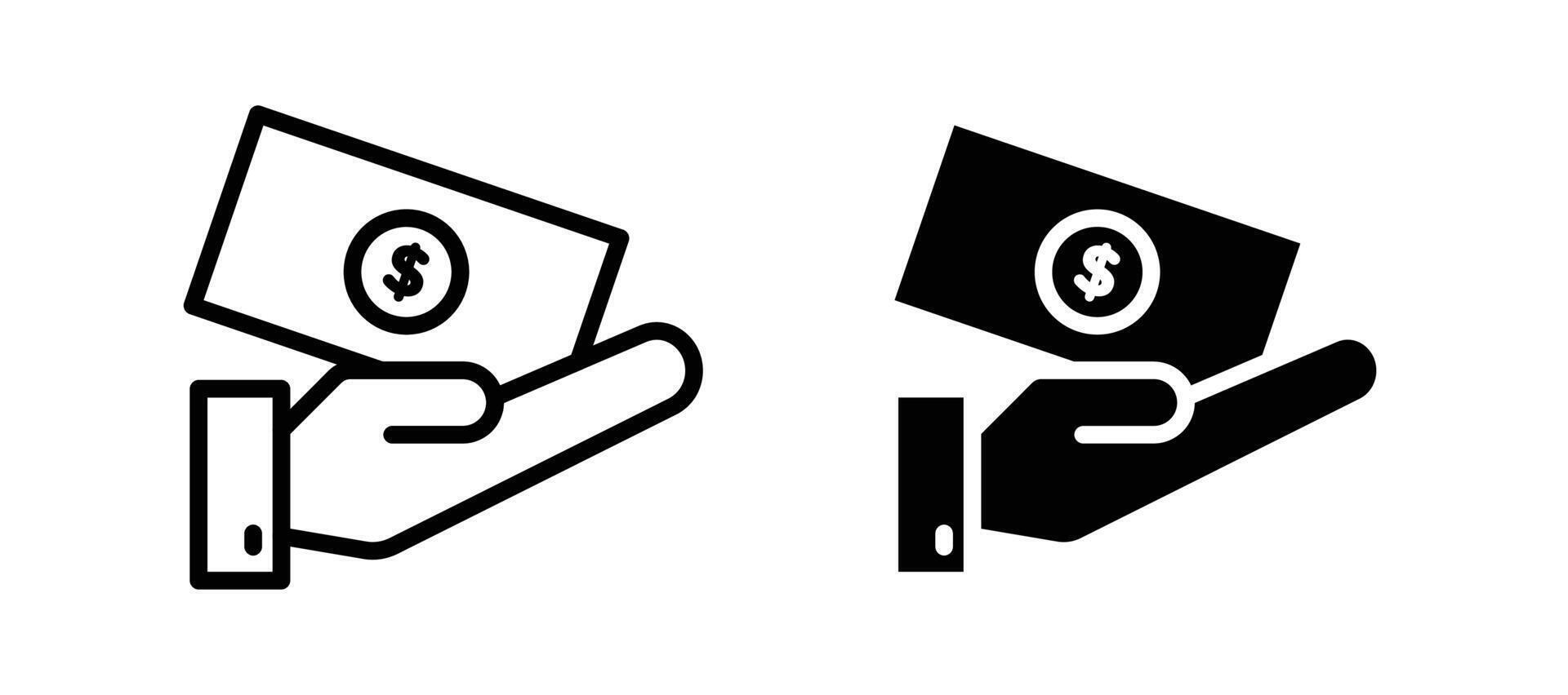 loan icon in black color for website or app. vector