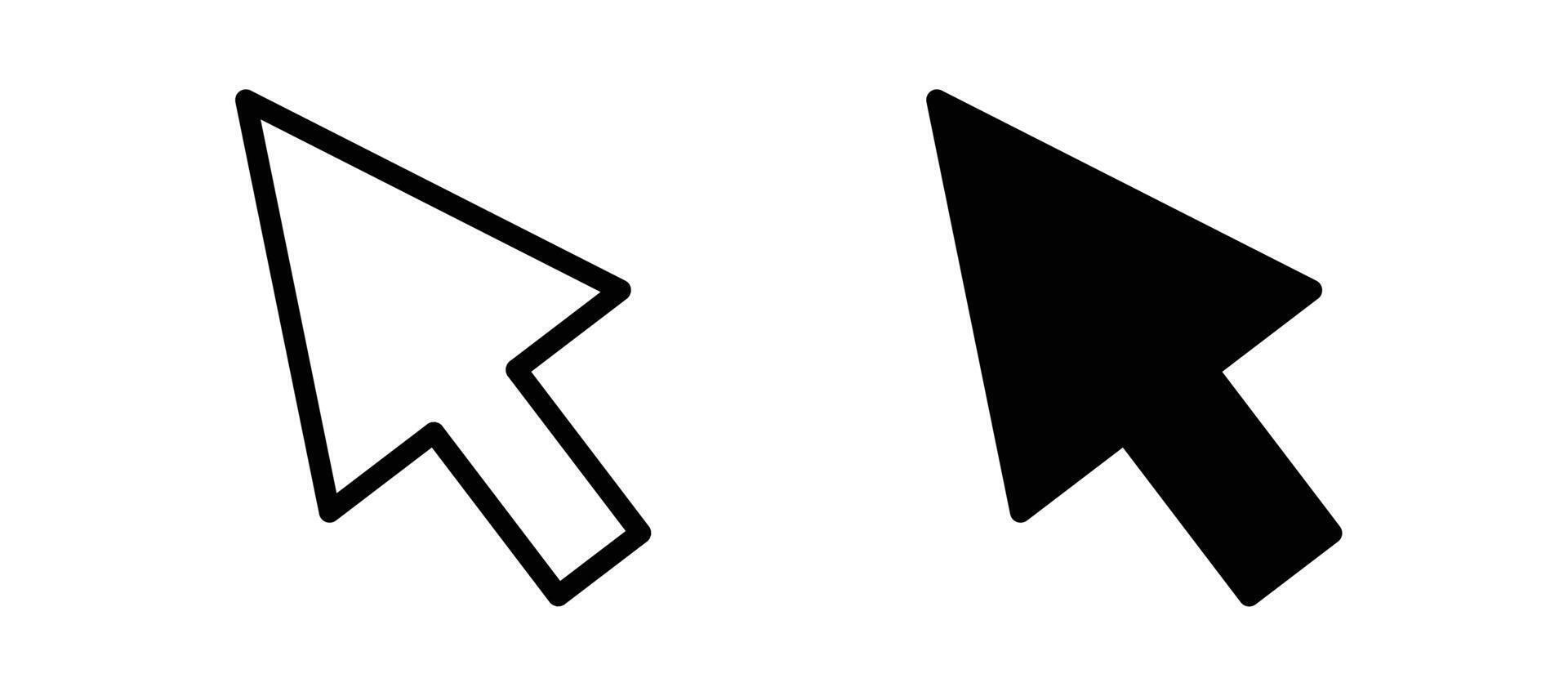 Mouse pointer icon in black color for website or app. vector