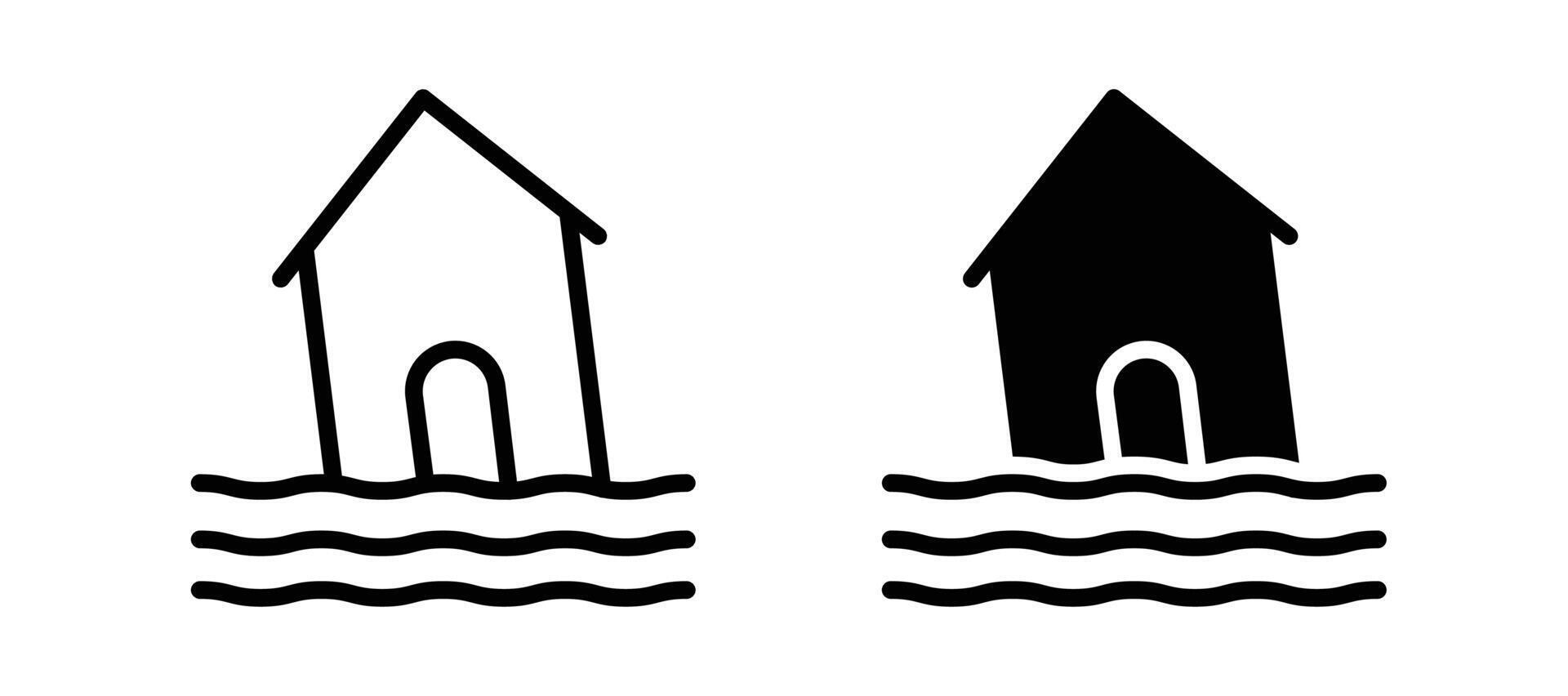 Flood icon in black color for website or app 68476184 Vector Art at
