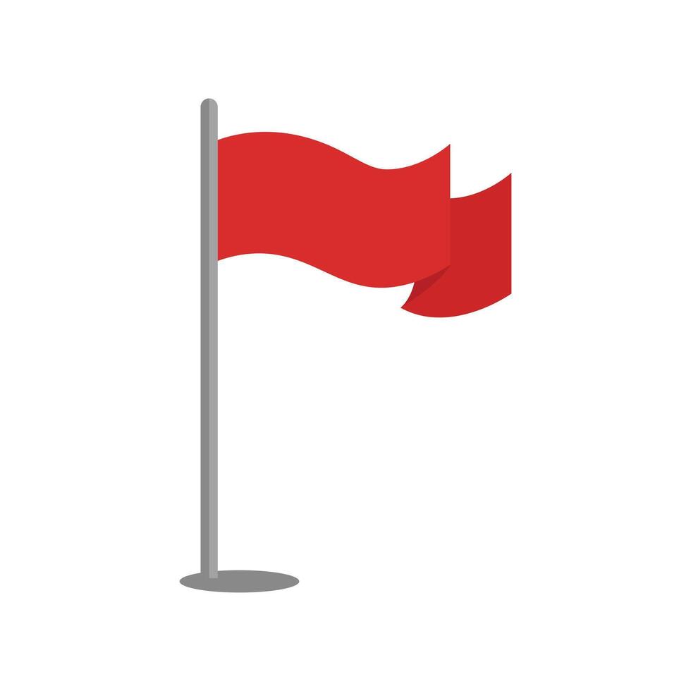 red flag icon design concept flat style vector
