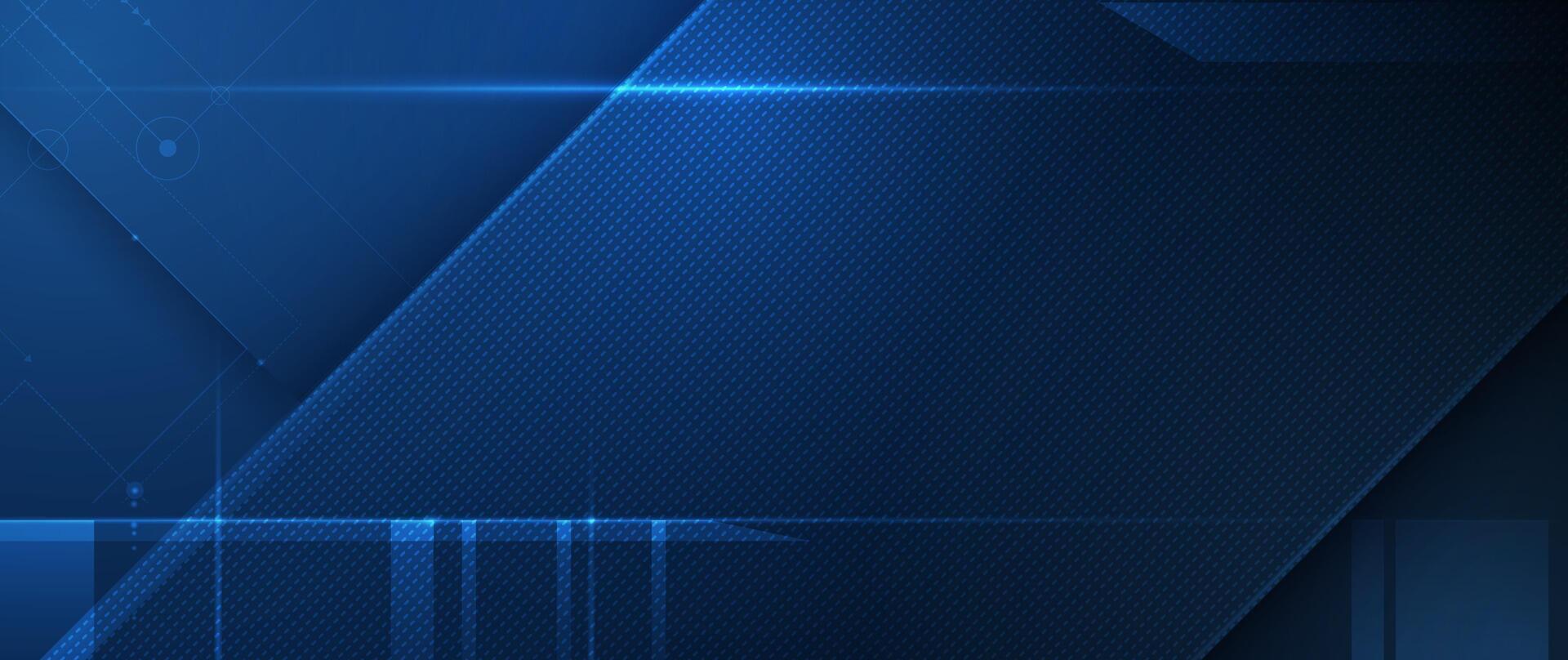 Illustration Abstract Digital technology, light line and blue cyber space background. Communication, futuristic technology concept vector