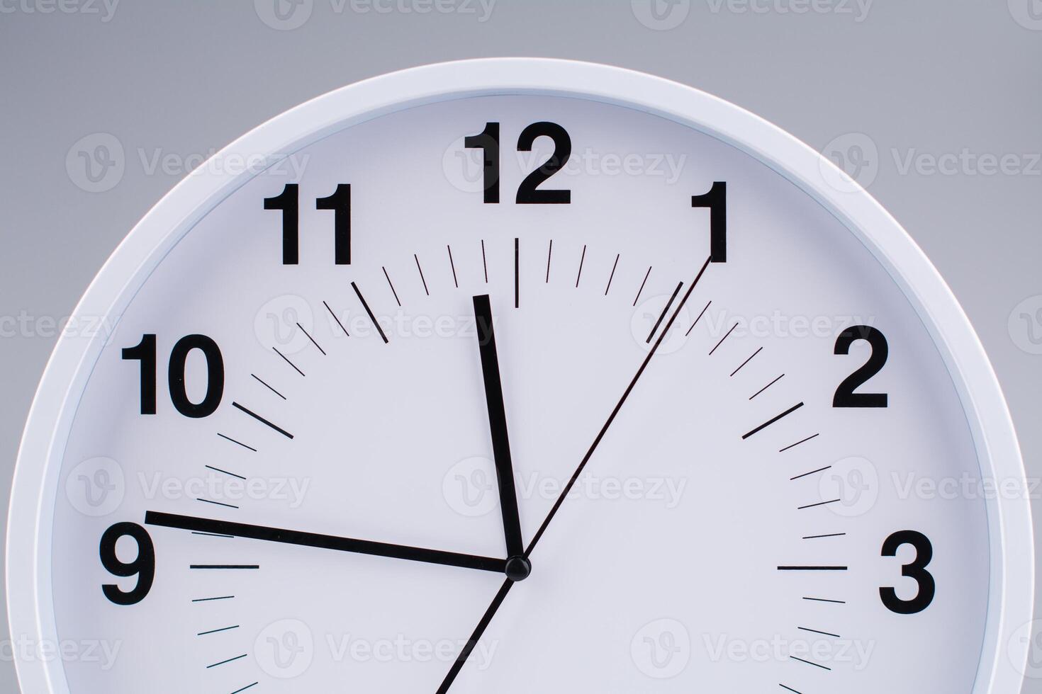 Time and the workings of time that stop. High quality studio shot of a clock. Time and time management concept photo