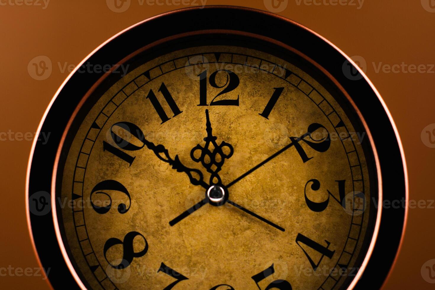 Time and the workings of time that stop. High quality studio shot of a clock. Time photo