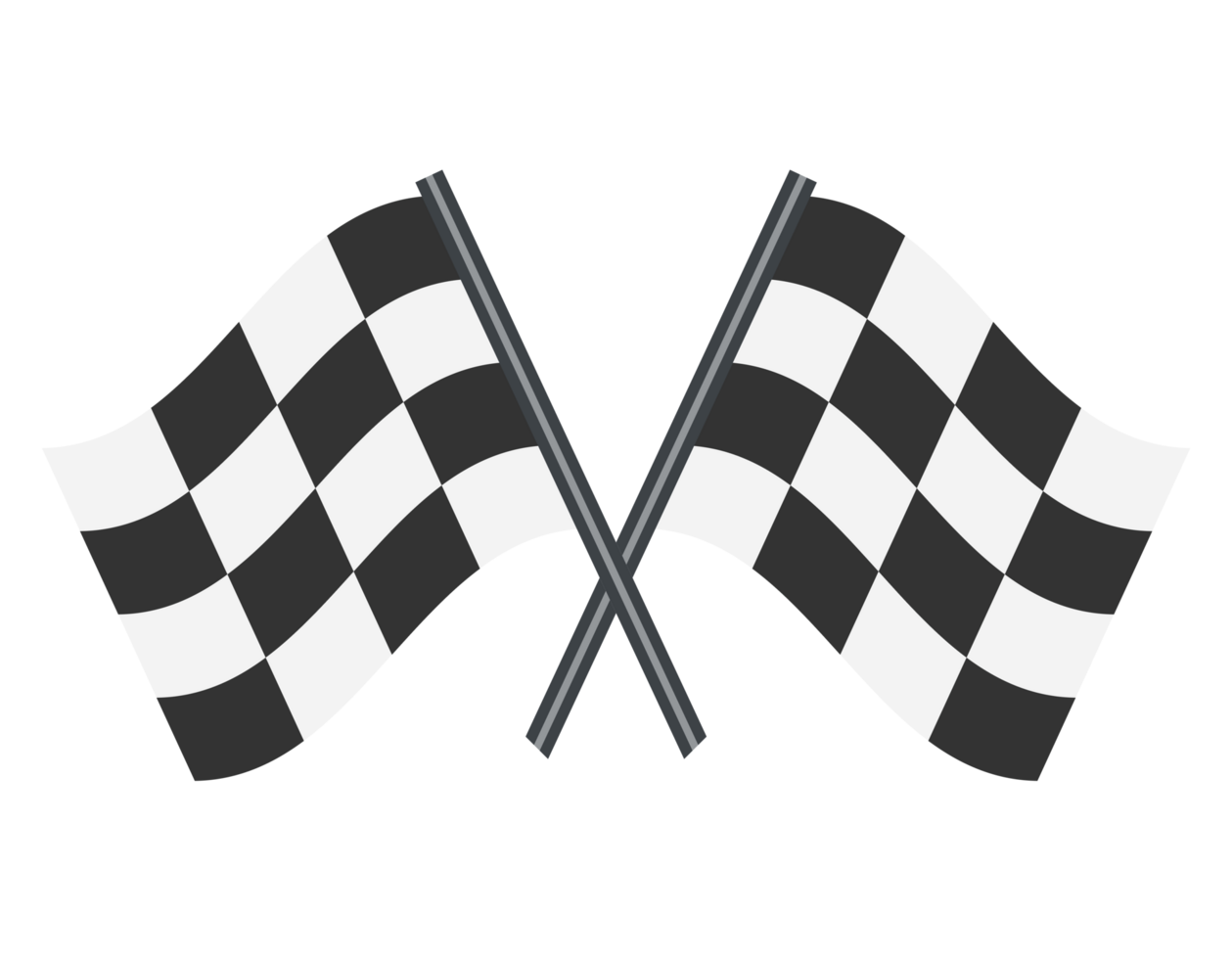 Two rectangular black and white squares checkerboard pattern racing flag icon png