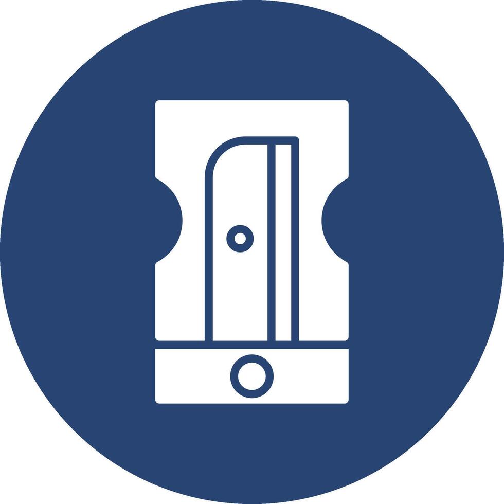 Pencil Sharpener Minimal Design Badge vector