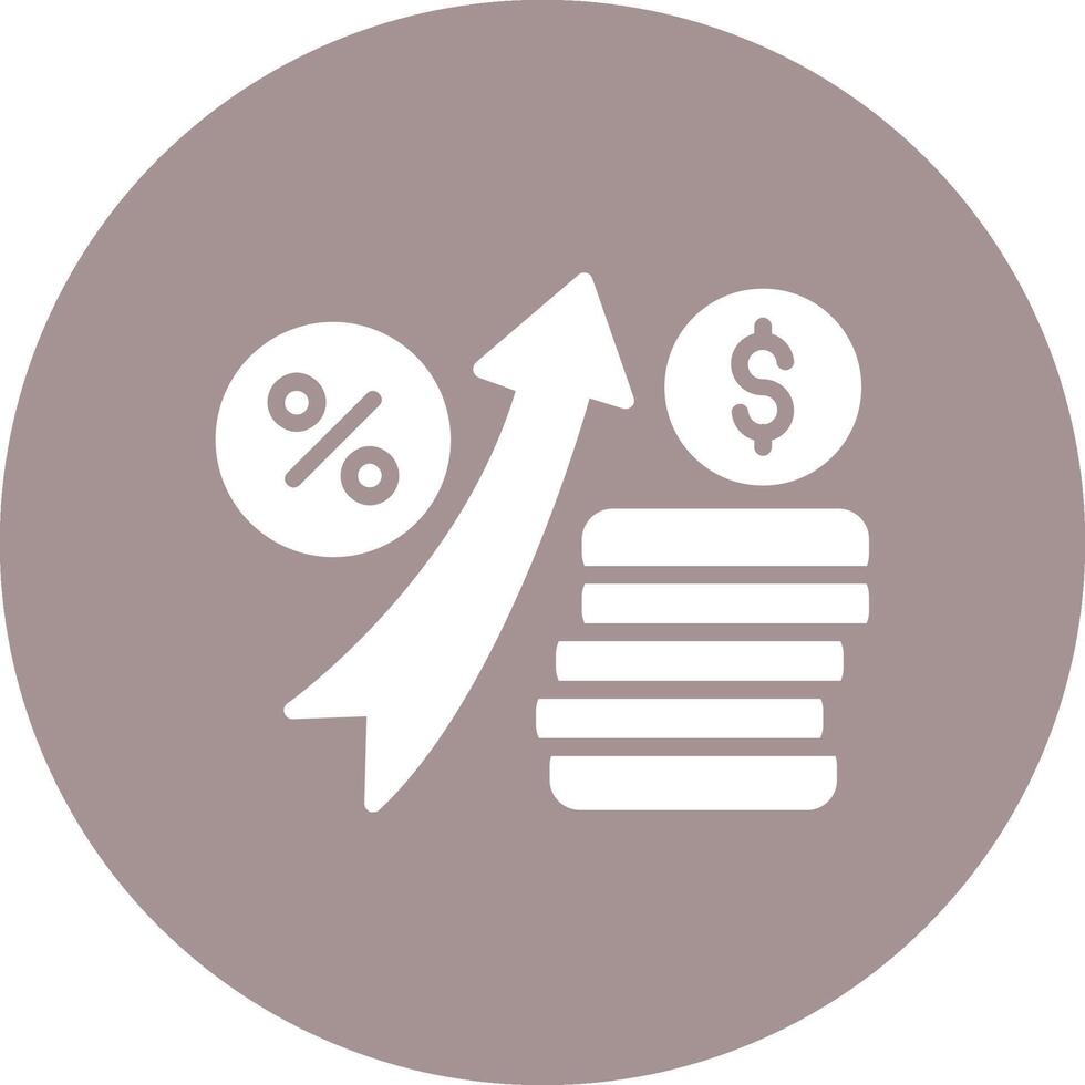 Interest Rate High Detail Shape vector