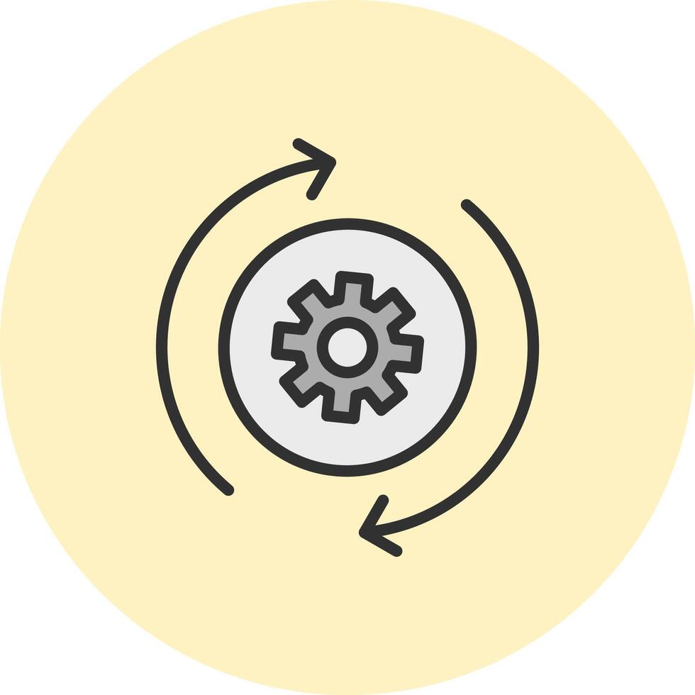 Process Vibrant Visual Design Object vector