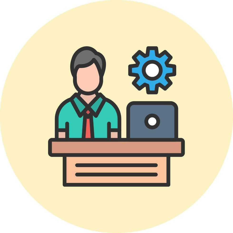 Administrator User Interface Mark Style vector