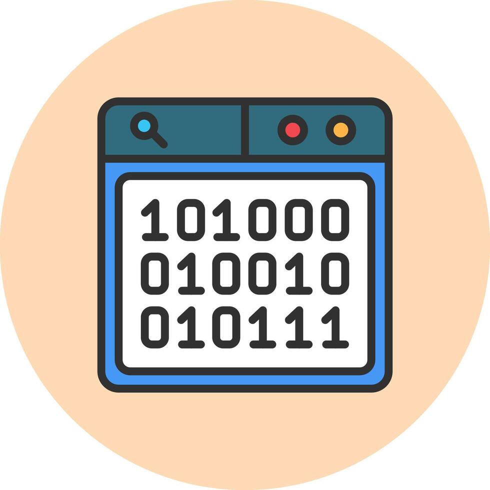 binario código modular ui formar vector