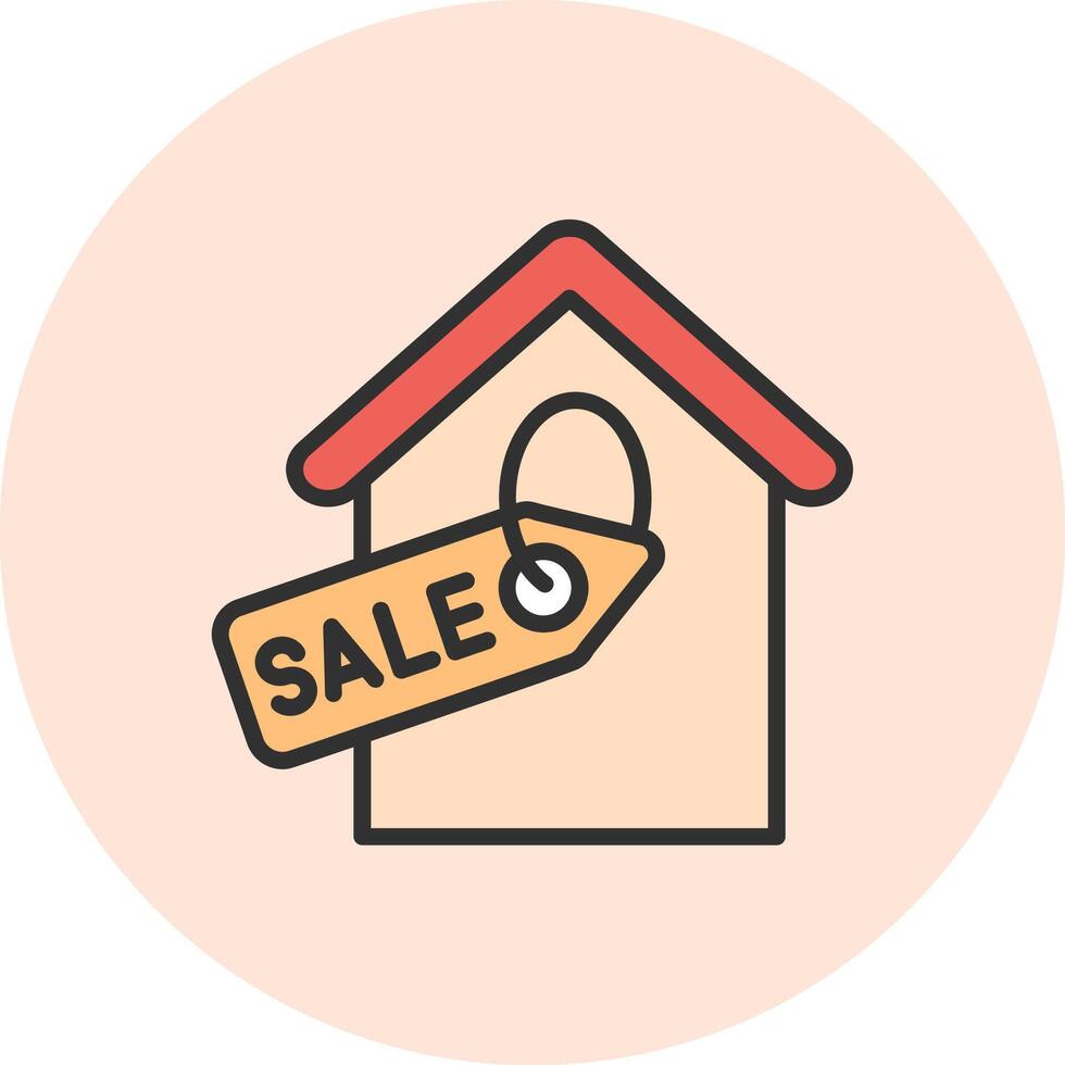 Property Sale 3D Rendered App Symbol vector