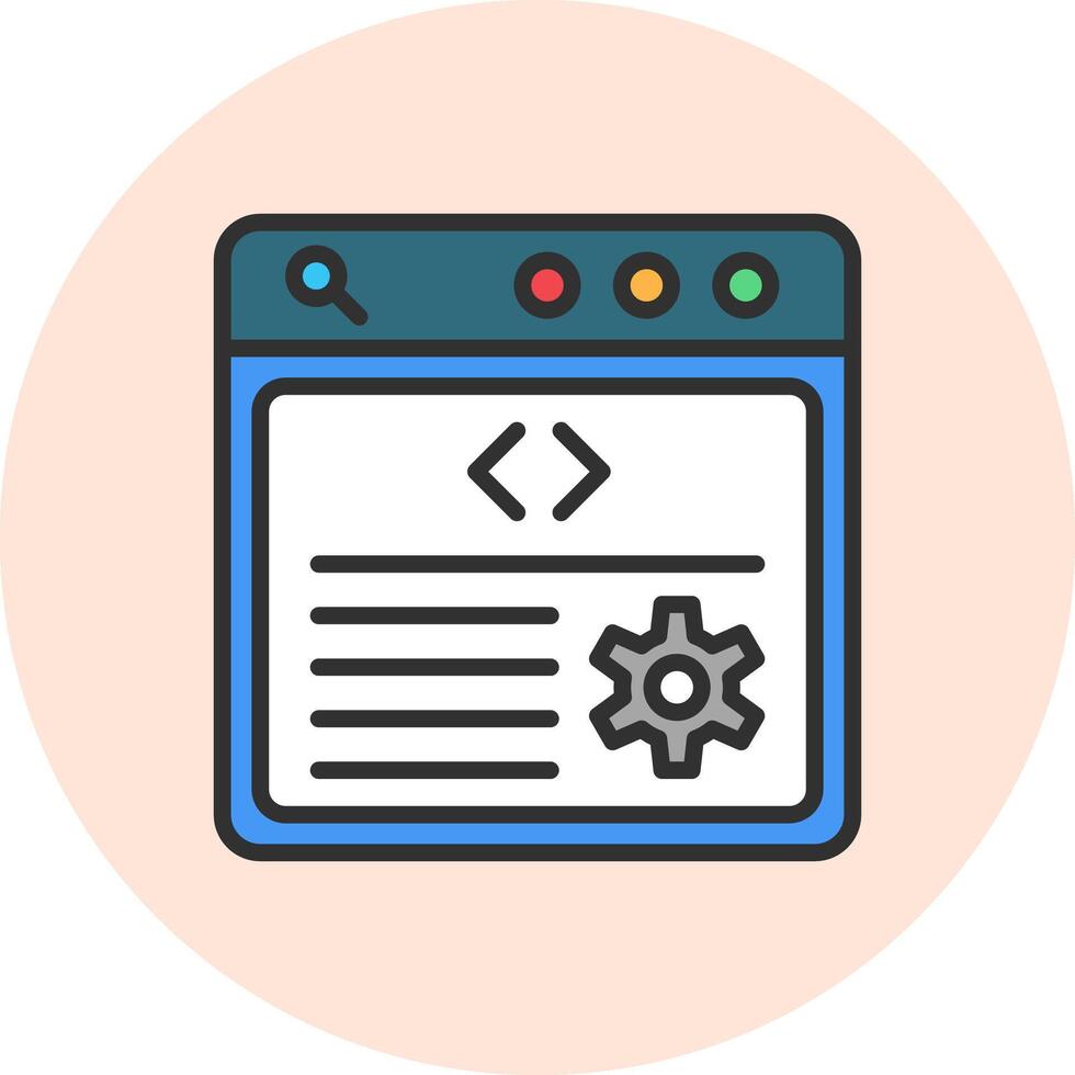 Backend Color Block UI Badge vector