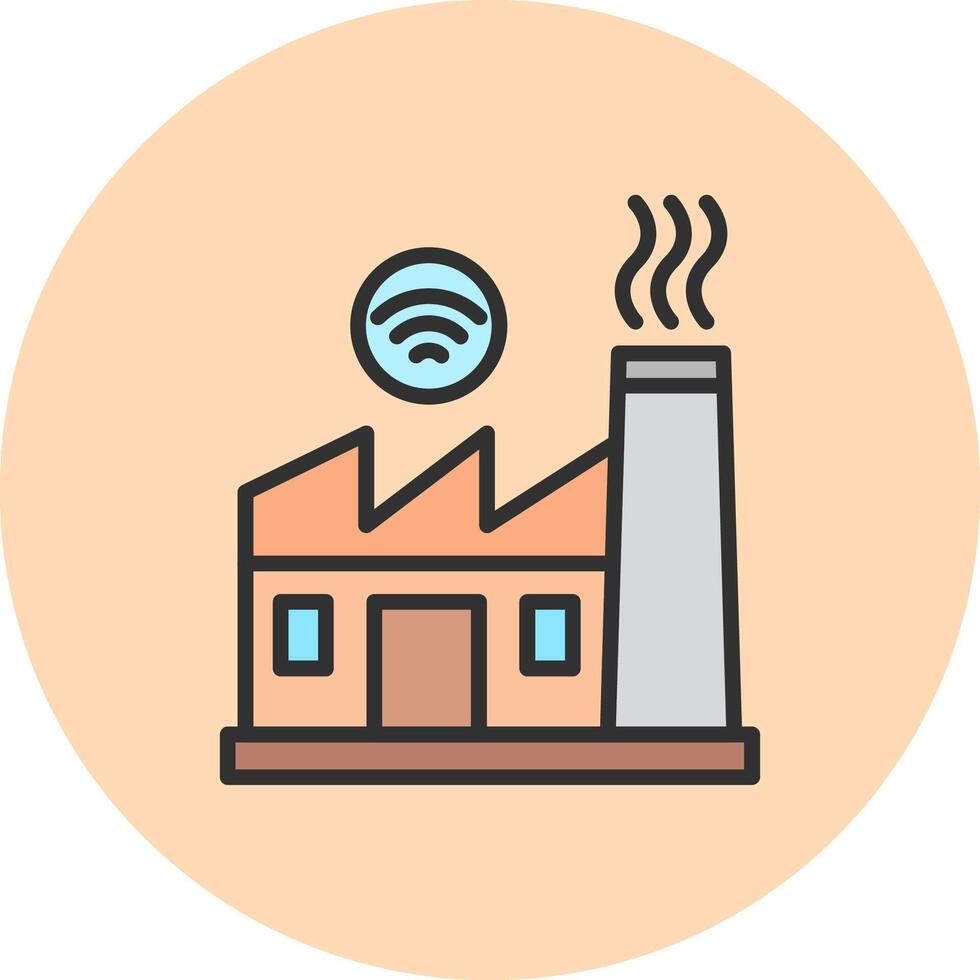 Factory Modern Shape Graphic Object vector