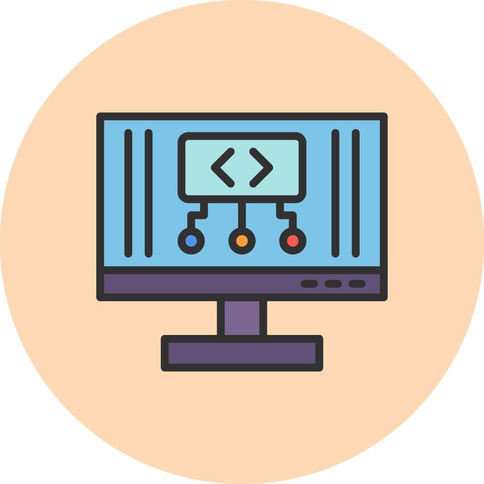 código móvil aplicación ilustración elemento vector