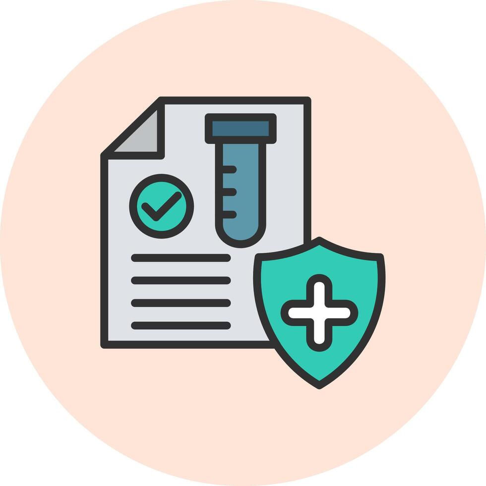 Medical Test App-Based Interface Graphic Element vector