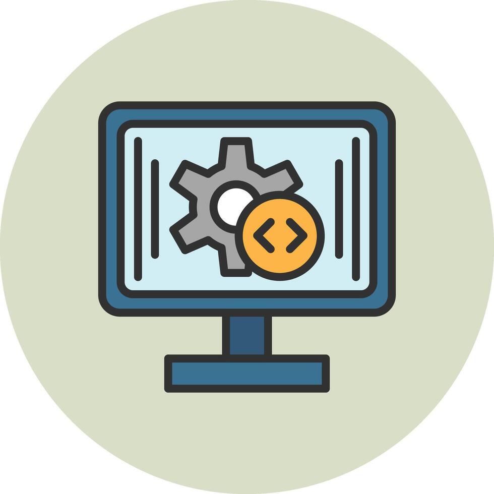 Development Vivid App UI Element vector