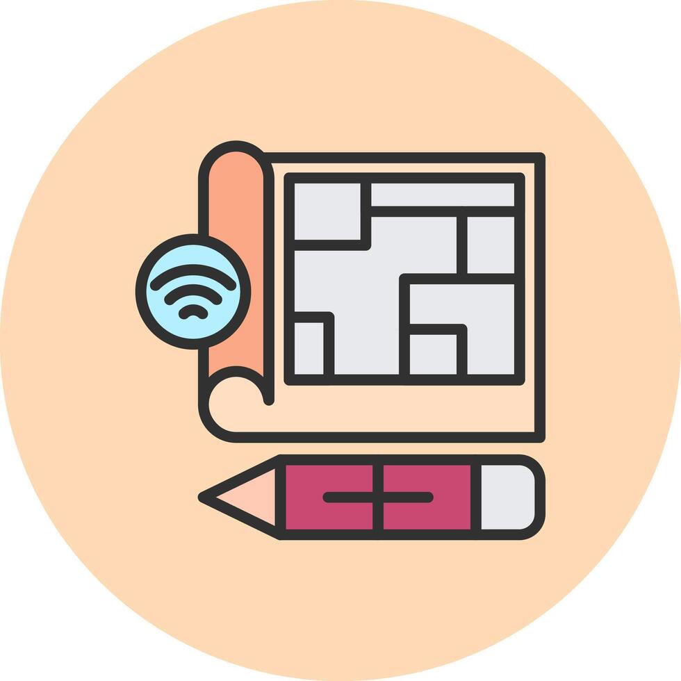 Blueprint Creative Sketch UI Element vector