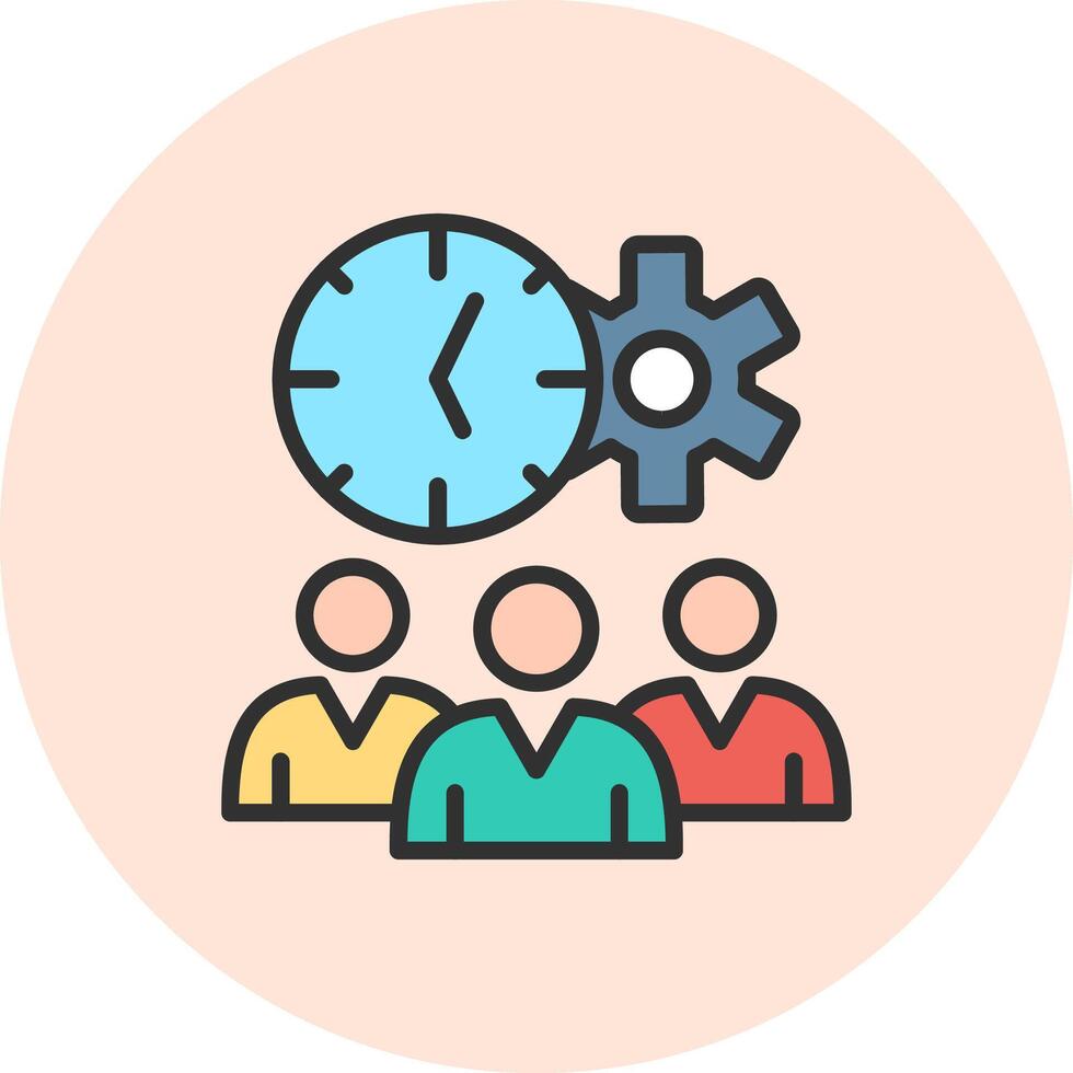 Clock Detailed User Interface Piece vector