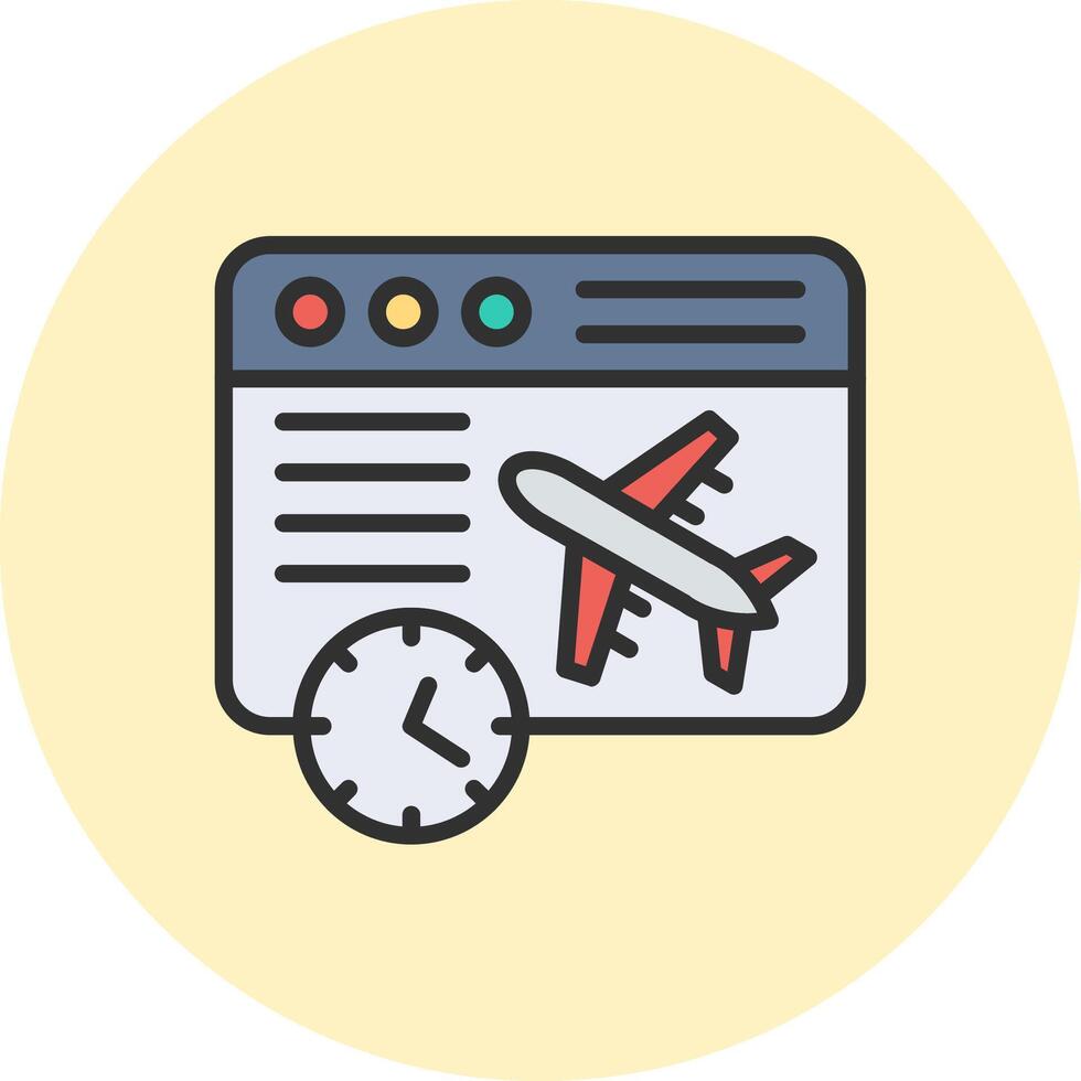 Delayed Flat UI Shape Design vector