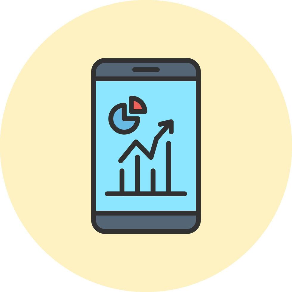 Chart Interface Line Graphic Style vector