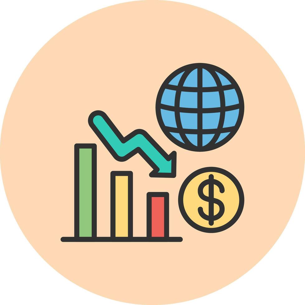 Recession Interactive UI Design Concept vector