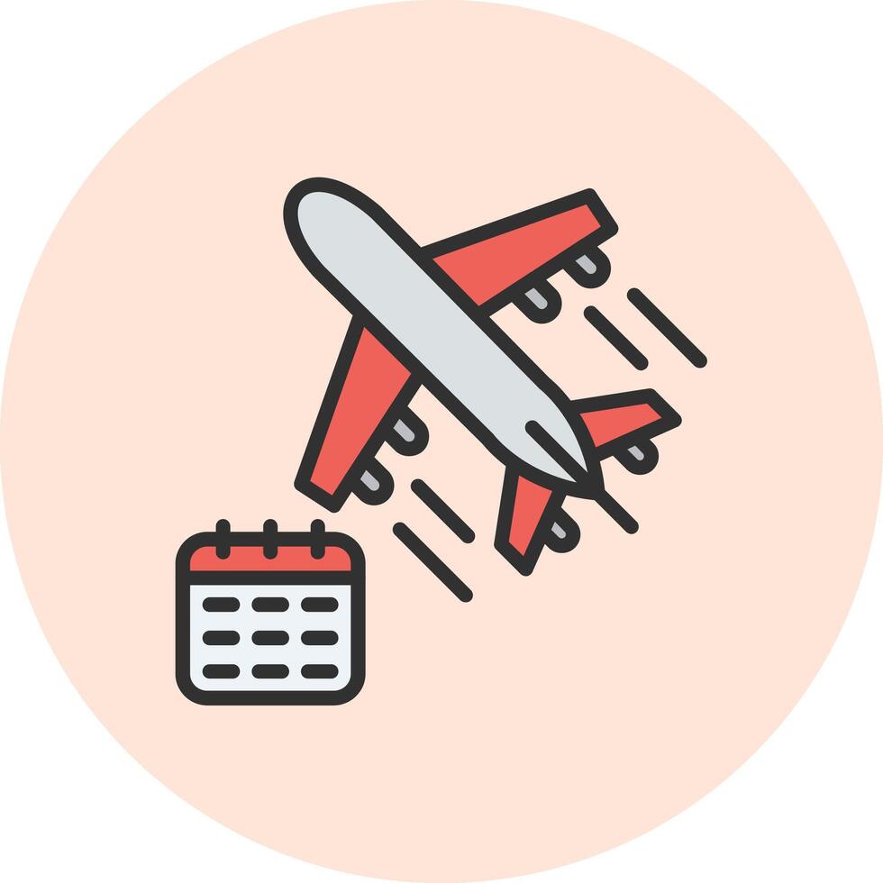 Schedule Flat Design Concept Piece vector