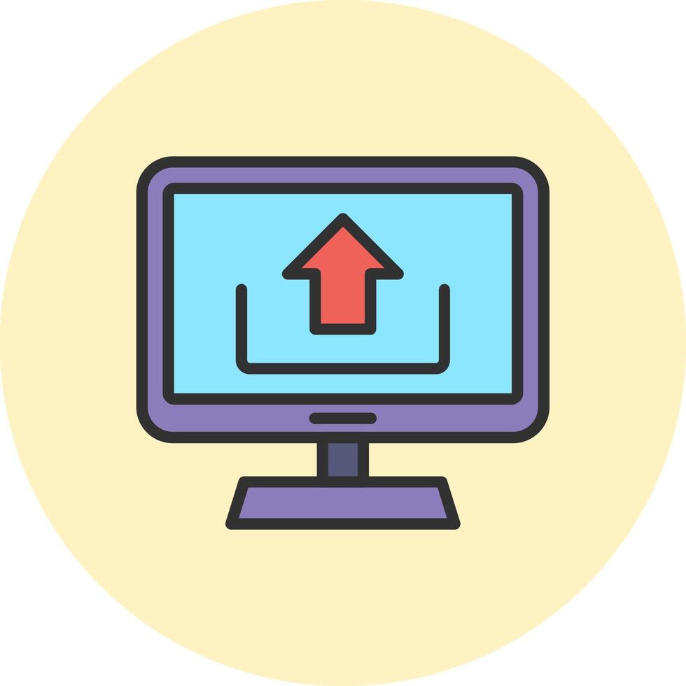 Upload Vibrant Visual Design Object vector