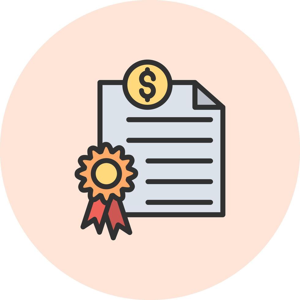 Certificate Interactive UI Symbol vector