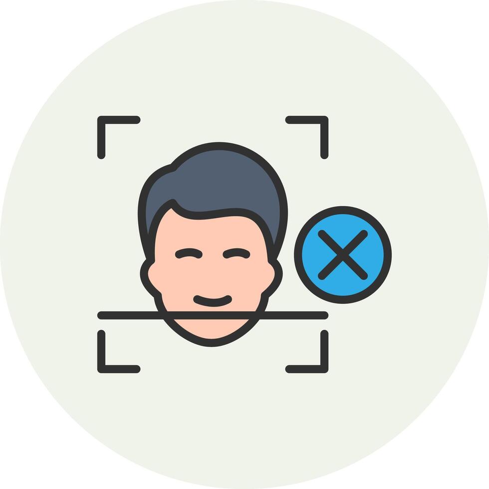 cara detección vívido aplicación ui elemento vector