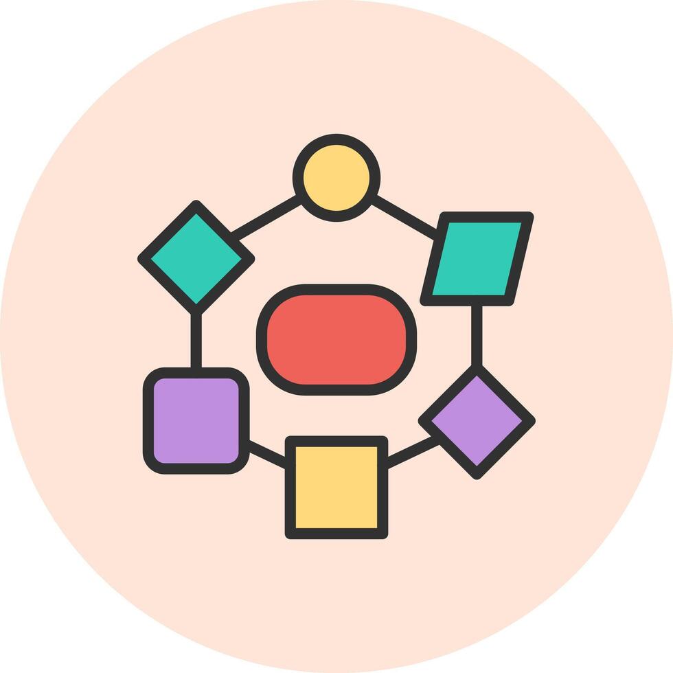 Blockchain Abstract User Interface Visual vector