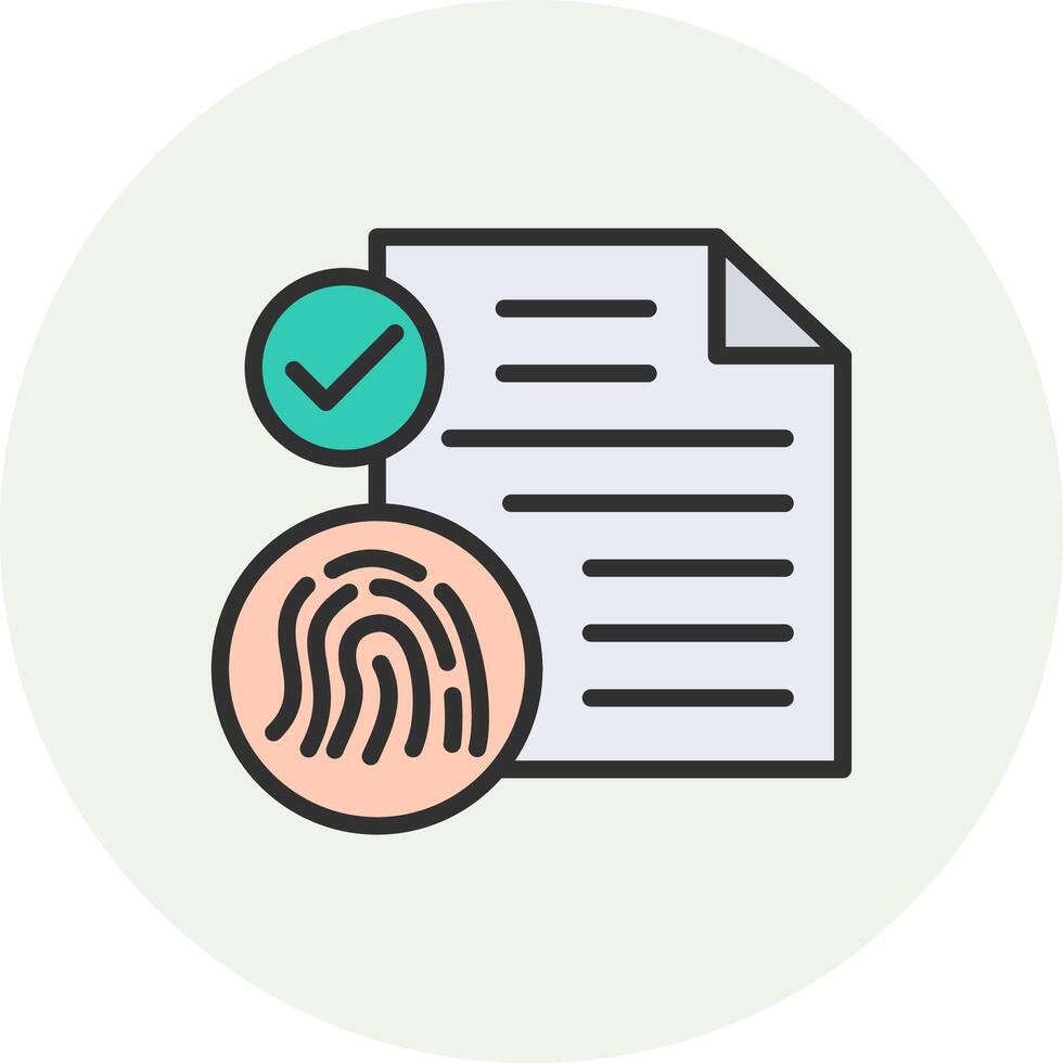 Contract Color Block UI Badge vector