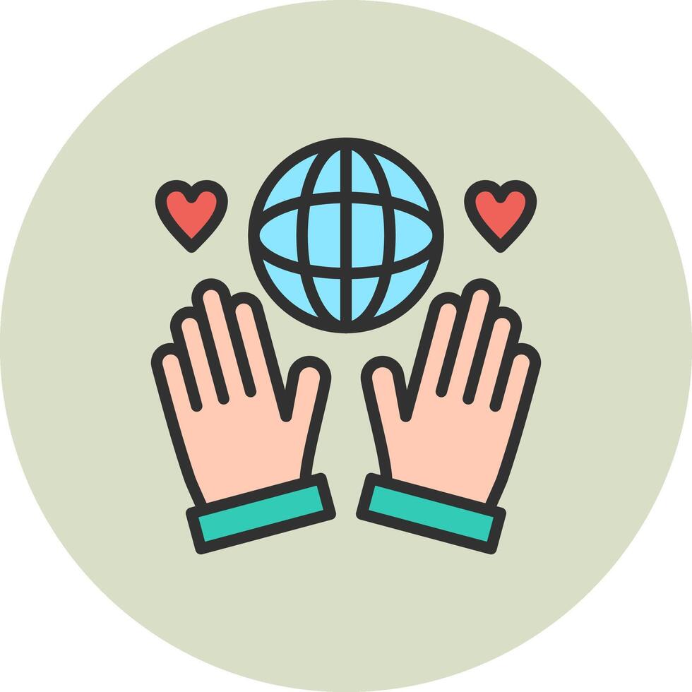 Globe Dark Mode UI Symbol vector