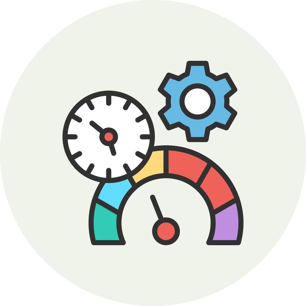 Timer Outlined Frame UI Object vector