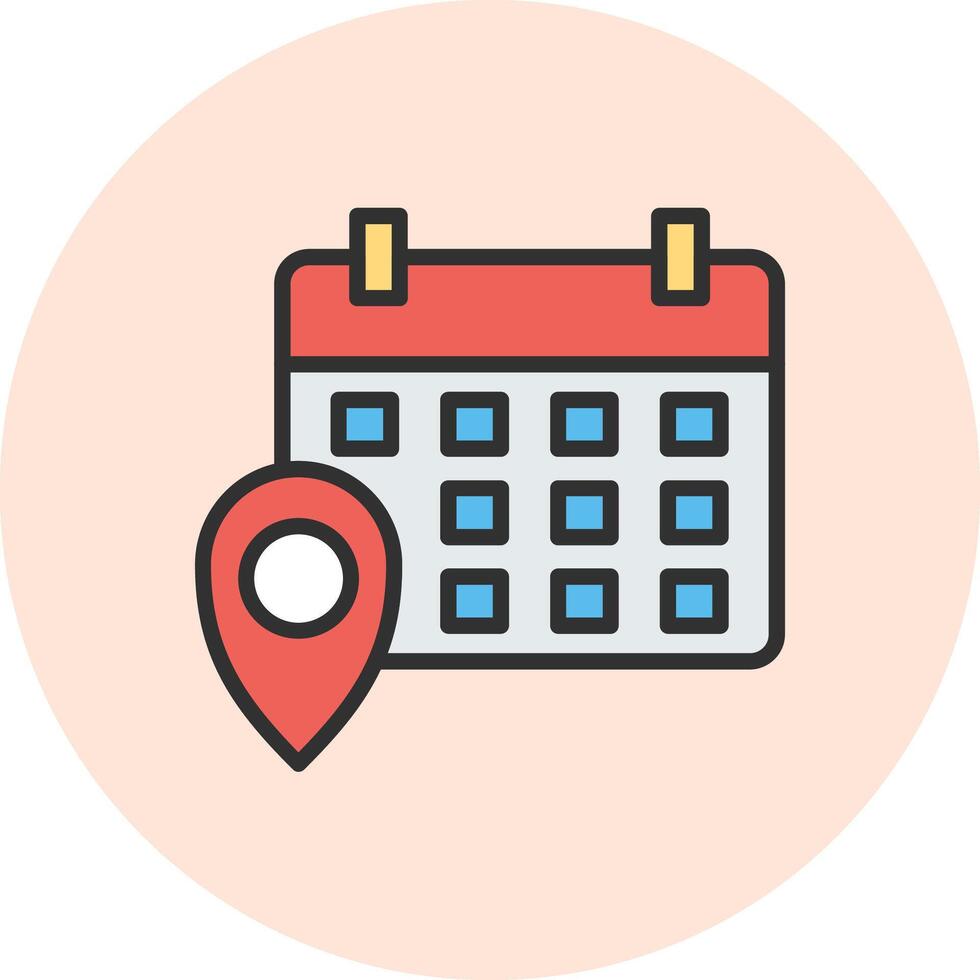 Event Location Responsive App Shape Design vector