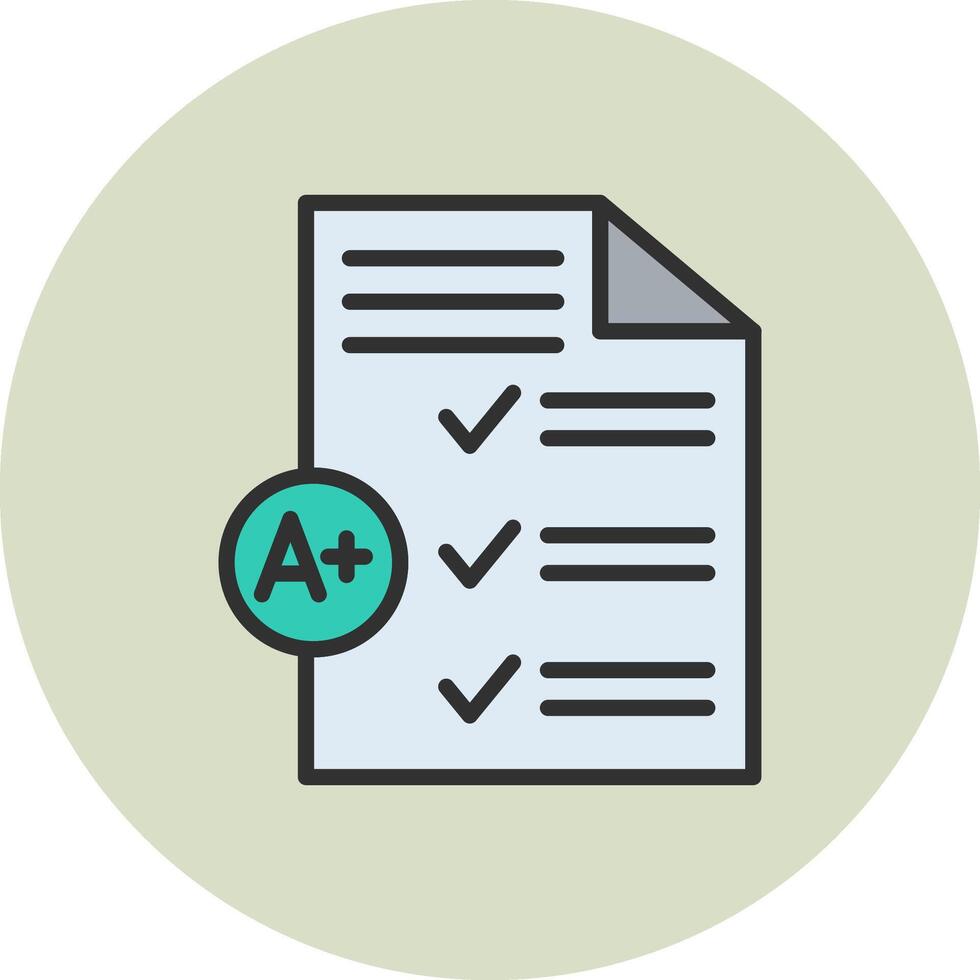 Grading Sharp Line Visual Mark vector