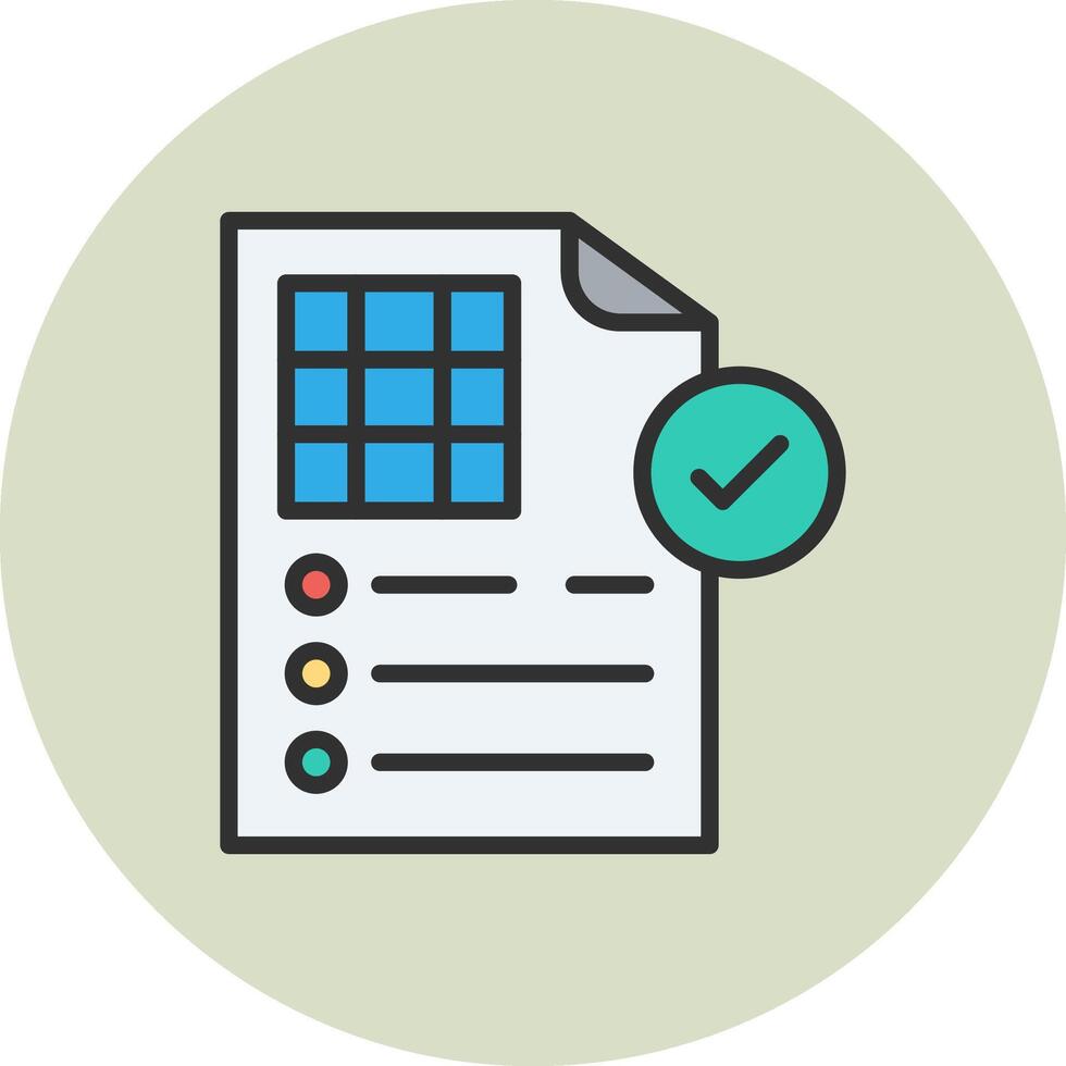 Validation Shadowed Flat Design Style vector