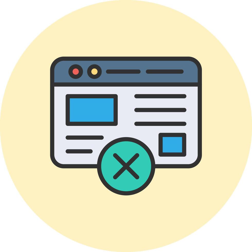 No web página mínimo Arte ui objeto vector