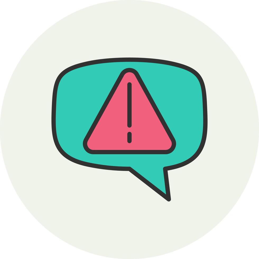 Warning App-Focused Design Concept vector
