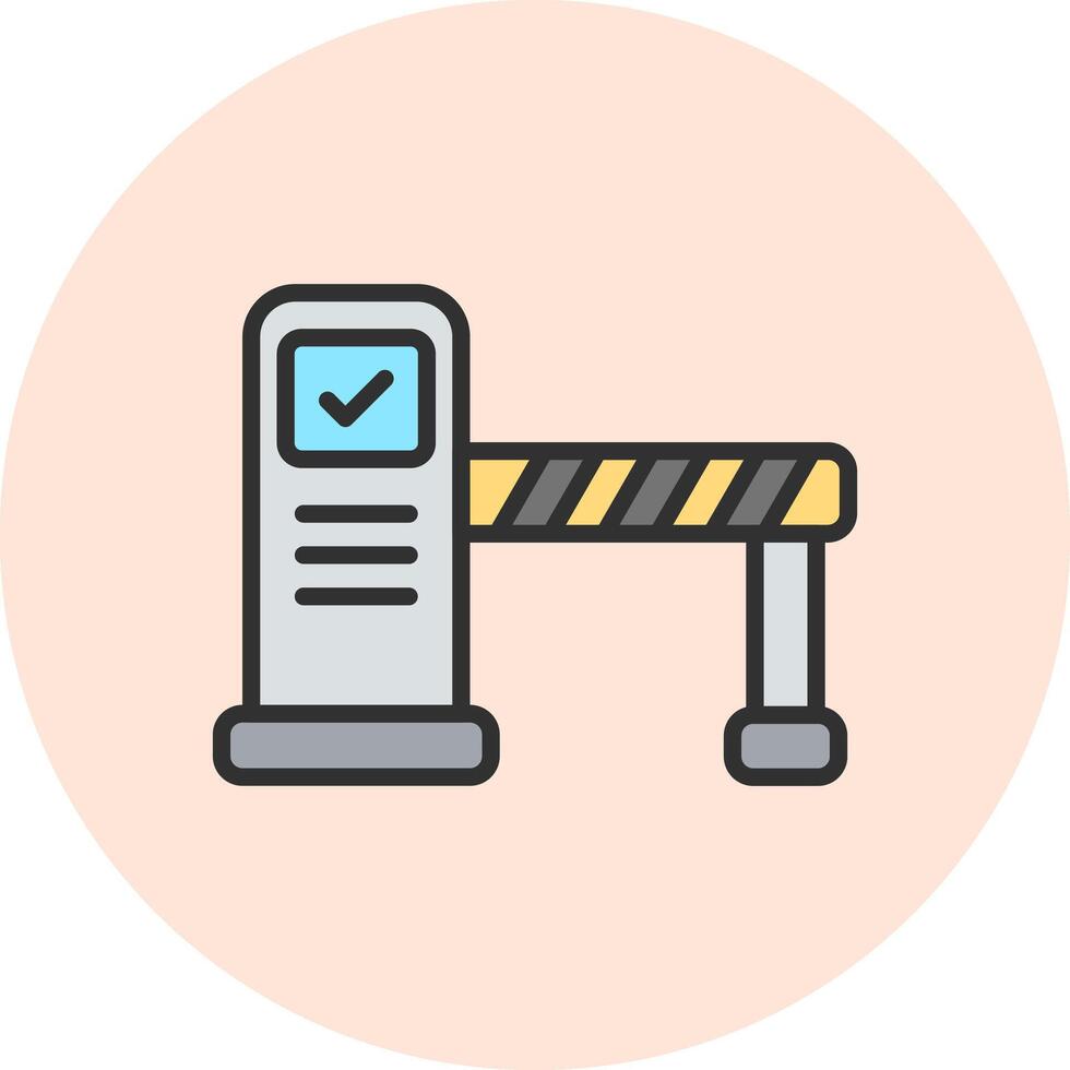 Barrier Gradient Themed UI Symbol vector