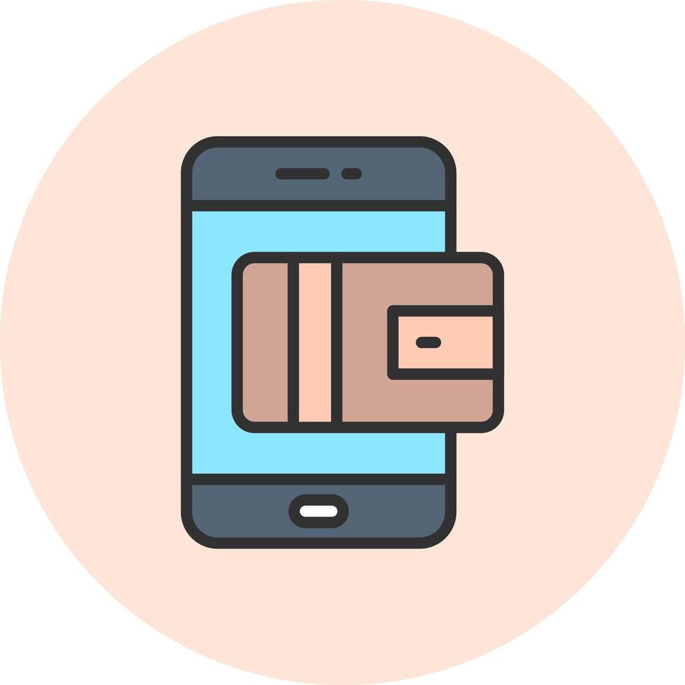 Payment Method Interface Graphic Line Element vector