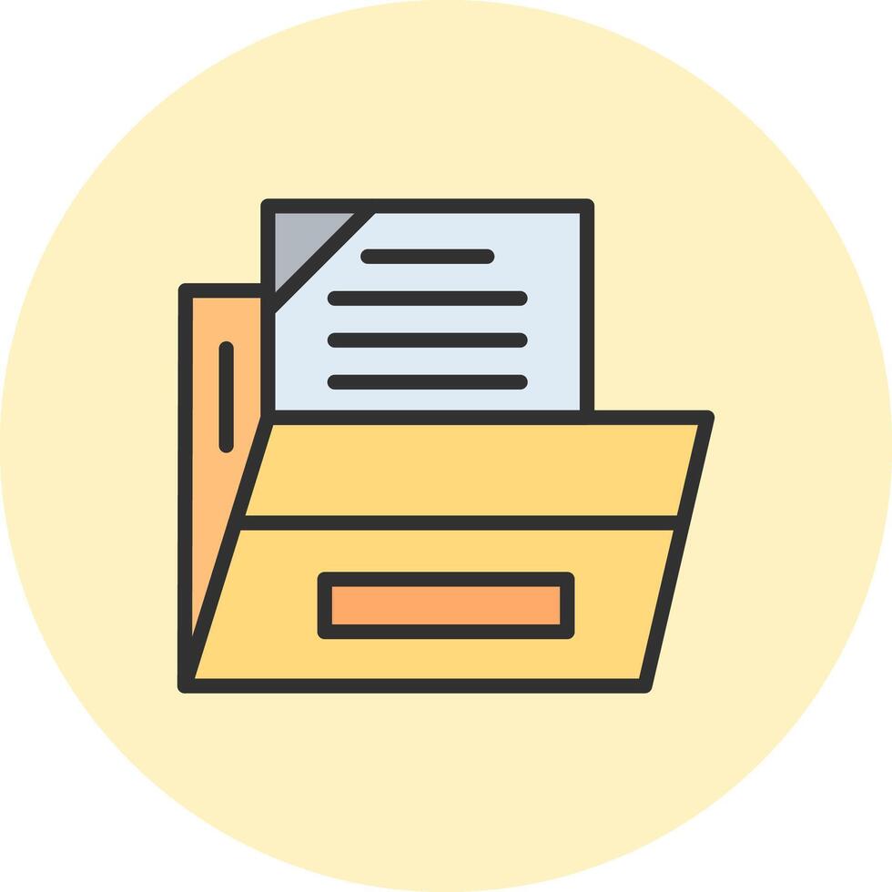 Files And Folders Business App Graphic Form vector