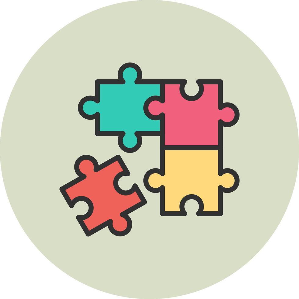 Puzzle Interactive UI Symbol vector