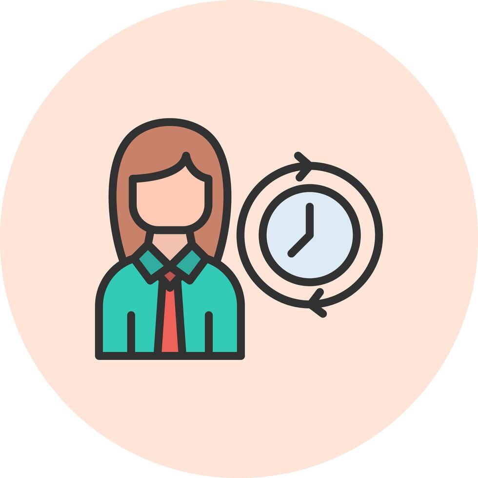 Full time Abstract User Interface Visual vector