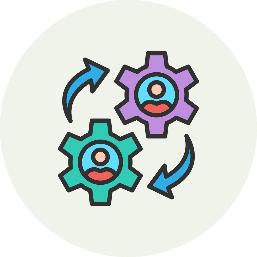 Engagement Sharp Line Visual Mark vector