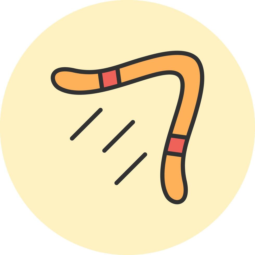 Boomerang Creative Sketch UI Element vector