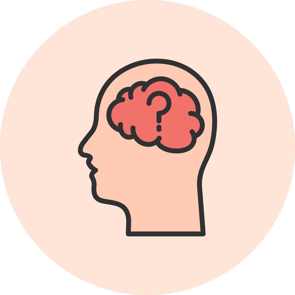 Mental Disorder Subtle UI Graphic Element vector